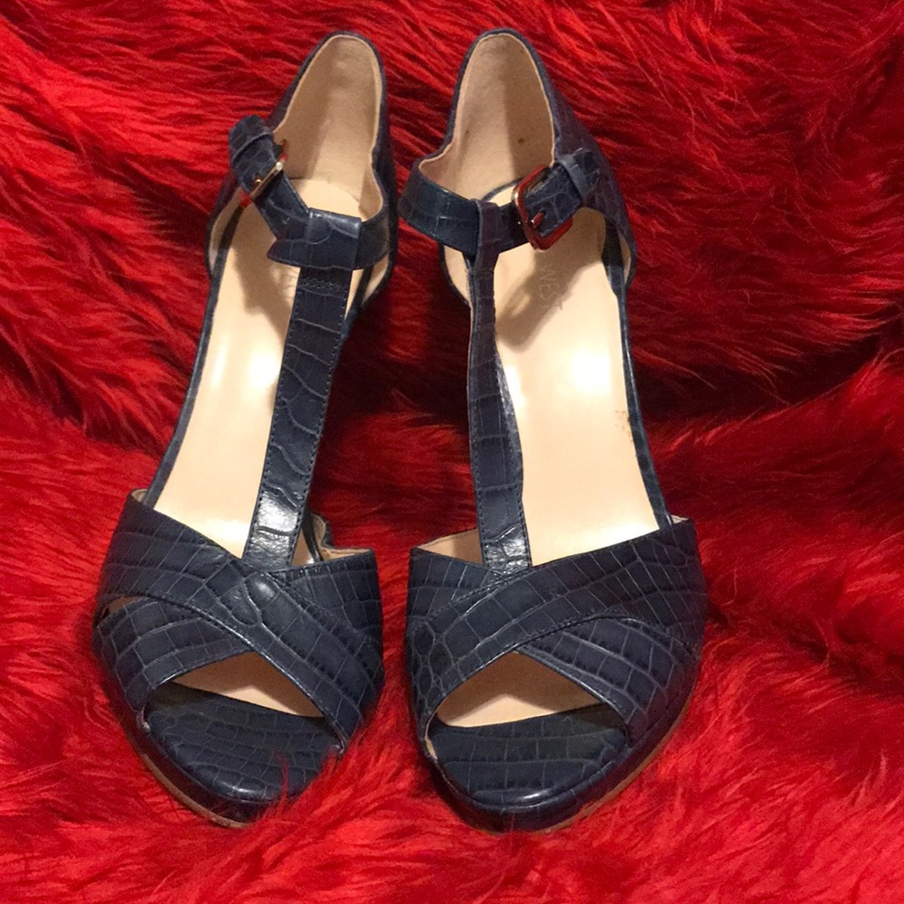 Leather Snakeskin Heel “Never Worn”